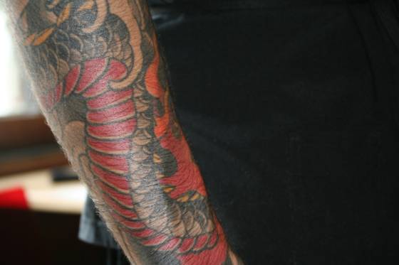 Dragon japonais tout en couleur (tatouage japonais)